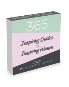 TF Publishing Inspirational Daily Desktop Calendar, 5-1/4in x 5-1/4in, Inspirational Women, January To December 2022