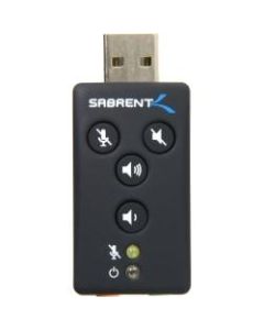 SABRENT USB-SBCV USB 2.0 External 2.1 Surround Sound Adapter