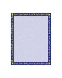 Barker Creek Computer Paper, 8 1/2in x 11in, Reach For The Stars, Pack Of 50 Sheets