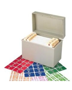 Smead ACCS Alphaz Permanent Color-Coded Label Kit, A-Z Assortment, Pack Of 2,200 Labels