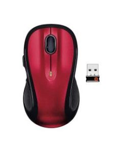 Logitech M510 Wireless Laser Mouse, Red/Black, 910-004554