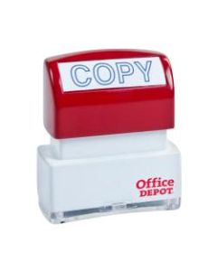 Office Depot Brand Pre-Inked Message Stamp, "Copy", Blue