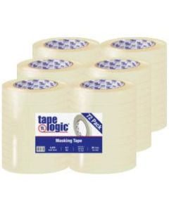 Tape Logic 2600 Masking Tape, 3in Core, 0.5in x 180ft, Natural, Pack Of 72