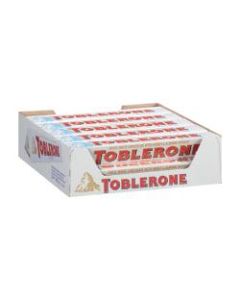 Toblerone White Chocolate Bars, 3.5 Oz, Box Of 20 Bars