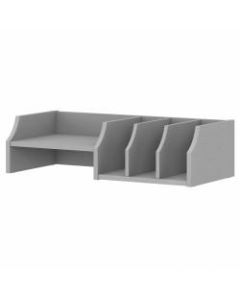 Bush Furniture Key West Desktop Organizer With Shelves, Cape Cod Gray, Standard Delivery