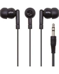 Califone E1 Multimedia Ear Bud With 3.5mm Plug - Stereo - Black - Mini-phone (3.5mm) - Wired - Earbud - Binaural - In-ear - 3.90 ft Cable