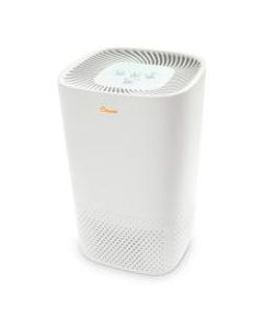 Crane True HEPA Air Purifier with Germicidal UV Light, 250 Sq Ft. Coverage, 7 2/3in x 7 2/3in x 12 2/3in, White