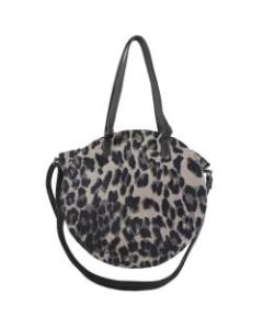 Office Depot Brand Tambie Polyester Tote With Crossbody Strap, 12-1/2inH x 3-3/4inW x 3-3/4inD, Gray