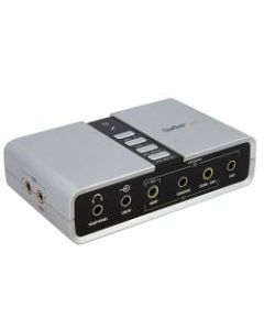 StarTech.com 7.1 USB Audio Adapter External Sound Card - Turn your laptop or desktop computer into a 7.1-channel home theater-ready sound system - USB Sound Card - USB External Sound Card - Laptop Sound Card - USB Sound Adapter - USB 7.1