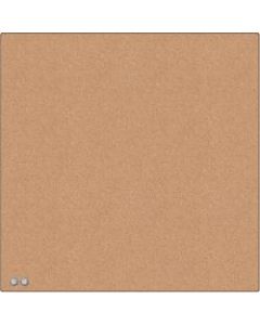 U Brands Square Cork Bulletin Board, 14 x 14 Inches, Frameless, Natural, Push Pins Included (463U00-04) - Natural Cork Surface - Self-healing, Frameless, Easy Installation, Sleek Style, Self-healing, Mounting System - 1 Each - 14in x 14in