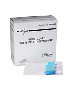 Medline MDS9699 Temple Thermometers Probe Covers, Box Of 250