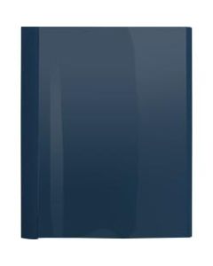 Business Source Letter Report Cover - 1/2in Folder Capacity - 8 1/2in x 11in - 100 Sheet Capacity - 3 x Prong Fastener(s) - Clear, Dark Blue - 25 / Box