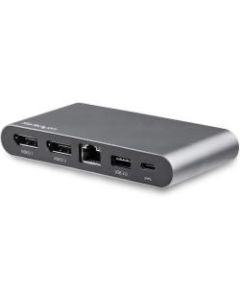StarTech.com USB C Multiport Adapter - Dual 4K Monitor - Windows - USB-C to Dual DisplayPort Adapter - 2x USB-A Ports - 100W PD 3.0 - GbE - Dual 4K monitor USB C multiport adapter for Windows turns your USB-C laptop into a portable workstation
