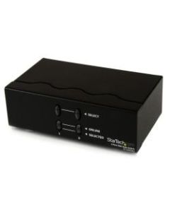 StarTech.com 2 Port VGA Auto Switch - Switch between 2 VGA signals on a single display; features automatic, prioritized switching - vga auto switch - vga auto switcher - 2 port vga switch