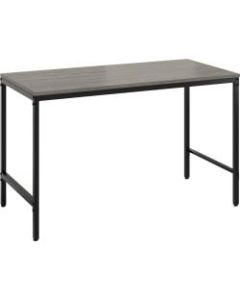 Safco 46inW Simple Work Desk, Sterling Ash
