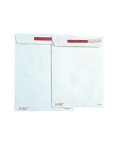 Survivor Tyvek Tamper-Indicator Envelopes, 9in x 12in, Self-Adhesive, White, Box Of 100