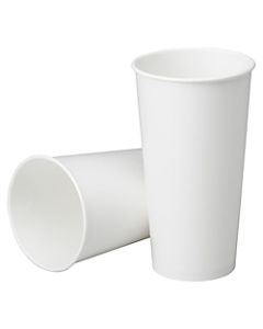 SKILCRAFT Disposable Paper Cups, 21 Oz, White, Case Of 1,000 (AbilityOne 7350-01-645-7875)