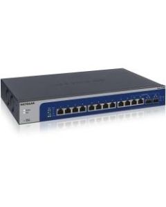 Netgear 12-Port 10-Gigabit/Multi-Gigabit Ethernet Smart Managed Plus Switch (XS512EM) - 12 Ports - Manageable - 10 Gigabit Ethernet - 10GBase-T - 3 Layer Supported - Modular - Twisted Pair, Optical Fiber
