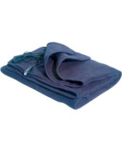 Maxsa Comft Cruise 20013 Travel Blanket - Twin Size - 45Minute (Automactic Shut Off) - Navy Blue