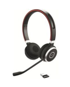 Jabra EVOLVE 65 With Charging Stand UC Stereo - Stereo - Wireless - Bluetooth - 98.4 ft - 150 Hz - 7 kHz - Over-the-head - Binaural - Supra-aural - Noise Canceling