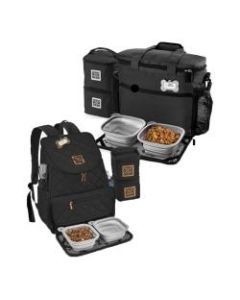 Overland Mobile Dog Gear Week Away Bag For Medium/Large Dogs And Weekender Backpack Bundle, Black