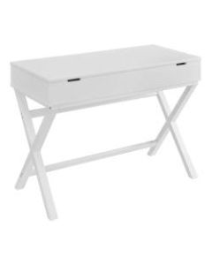 Linon Lacey 42inW Lift-Top Desk, White