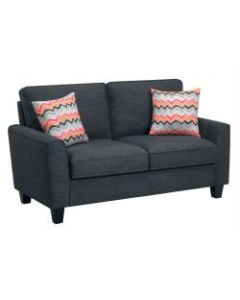 Serta Astoria Deep-Seating Loveseat, Charcoal/Espresso