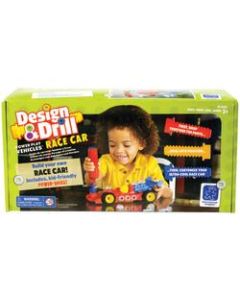 Educational Insight Design & Drill Power Play Vehicles Race Car Set, Multicolor, Pre-K To Grade 1