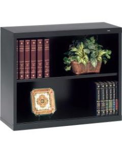 Tennsco Welded 28in 2 Shelf Bookcase, Black/Dark Finish, Standard Delivery