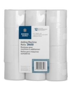 Business Source Receipt Paper - White - 2 1/4in x 150 ft - 12 / Pack - SFI