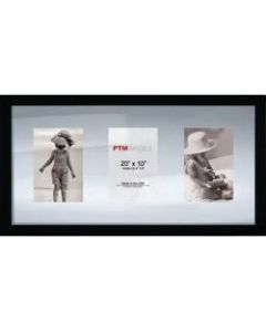 PTM Images Photo Frame, Double Glass, 10inH x 20inW, Black