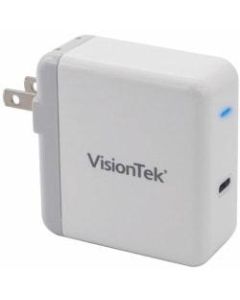 VisionTek USB C 30W Quick Charge Plug - 1 Pack - 120 V AC, 230 V AC Input - 3.6 V DC/3 A, 5 V DC, 6.5 V DC, 9 V DC, 12 V DC, 15 V DC, 20 V DC Output