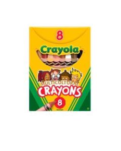 Crayola Multicultural Crayons, Assorted Colors, Box Of 8 Crayons