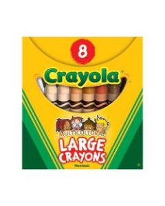 Crayola Multicultural Crayons, Large, Assorted Colors, Box Of 8 Crayons