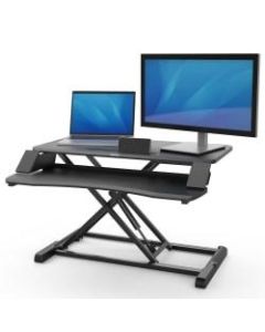 Fellowes Corsivo Sit-Stand Workstation, Black