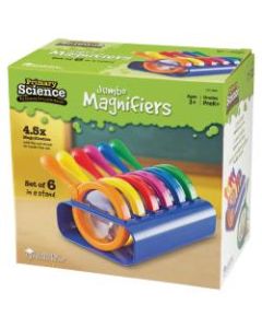 Learning Resources Primary Science Jumbo Magnifiers, 4 1/2in, Grades Pre-K - 4, Pack Of 6
