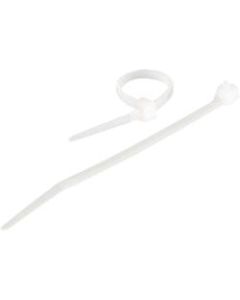 C2G 7.5in Cable Ties - White - 100pk - White - 100 Pack