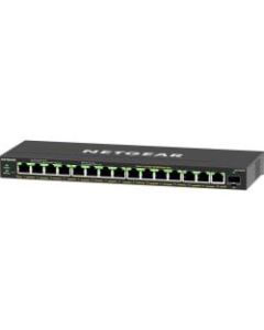 Netgear 16-Port High-Power PoE+ Gigabit Ethernet Plus Switch (231W) with 1 SFP Port - 15 Ports - Manageable - 3 Layer Supported - Modular - 1 SFP Slots - 231 W PoE Budget - Twisted Pair - PoE Ports