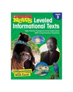 Scholastic News Leveled Informational Texts Activity Book, Grade 3