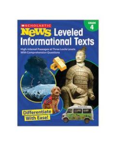 Scholastic News Leveled Informational Texts Activity Book, Grade 4