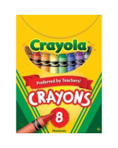 Crayola Standard Crayons, Assorted Colors, Box Of 8 Crayons