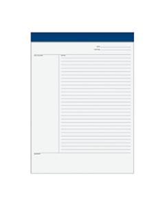 TOPS Idea Collective Legal Pad, 8 1/2in x 11 3/4in, Legal Ruled, 50 Sheets, White