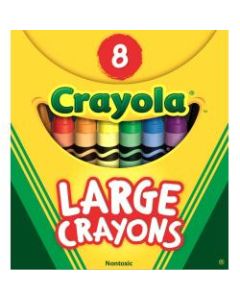 Crayola Large Crayon Set, Assorted Colors, Box Of 8