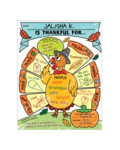 Scholastic I Am Thankful! Personal Poster Set, 17in x 22in, K - Grade 2