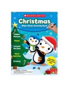 Scholastic Christmas Wipe-Clean Activity Book, Preschool - Grade 1