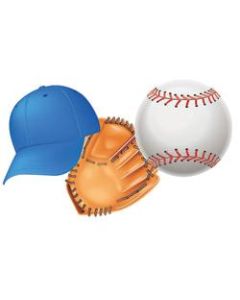 Eureka Paper Cutouts, 5in, Baseball, Pack Of 36