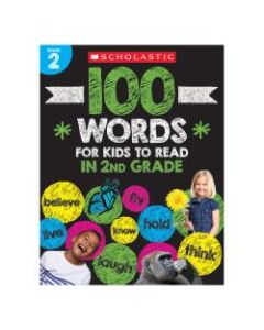 Scholastic 100 Words For Kids To Read In Second Grade