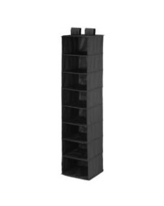 Honey-Can-Do 8-Shelf Hanging Vertical Closet Organizer, 54inH x 12inW x 12inD, Black