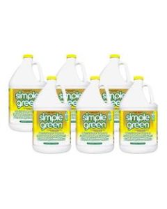 Simple Green Industrial Cleaner/Degreaser - Concentrate Liquid - 128 fl oz (4 quart) - Lemon Scent - 6 / Carton - Lemon