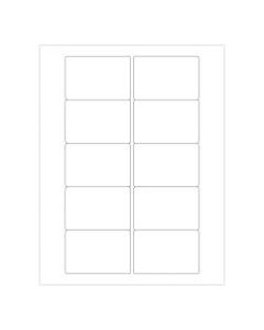 Office Depot Brand Weather-Resistant Rectangle Laser Labels, LL247WR, 3in x 2in, White, Pack Of 1,000 Labels